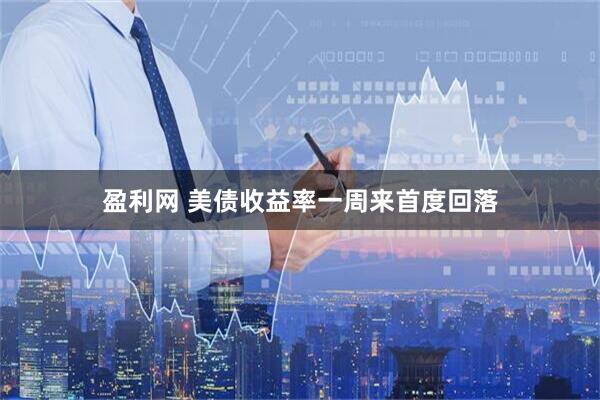 盈利网 美债收益率一周来首度回落