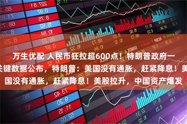 万生优配 人民币狂拉超600点！特朗普政府一举动被裁定“非法”！关键数据公布，特朗普：美国没有通胀，赶紧降息！美股拉升，中国资产爆发