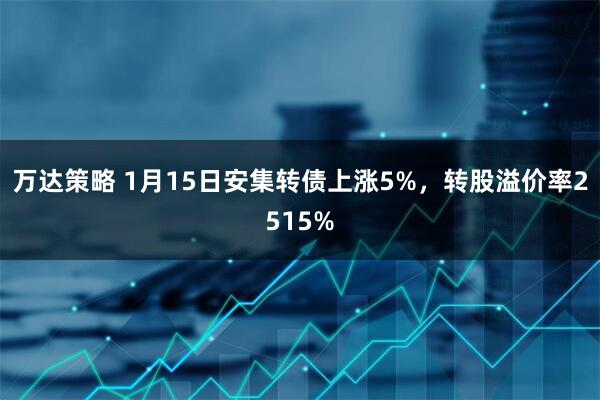 万达策略 1月15日安集转债上涨5%，转股溢价率2515%